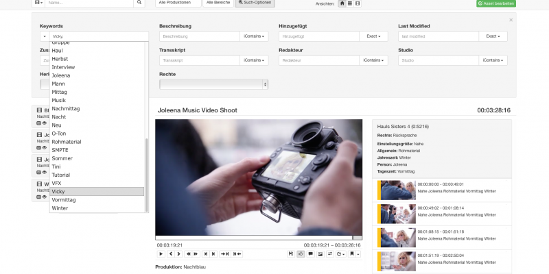 Search an find with medialoopster I Short Demo